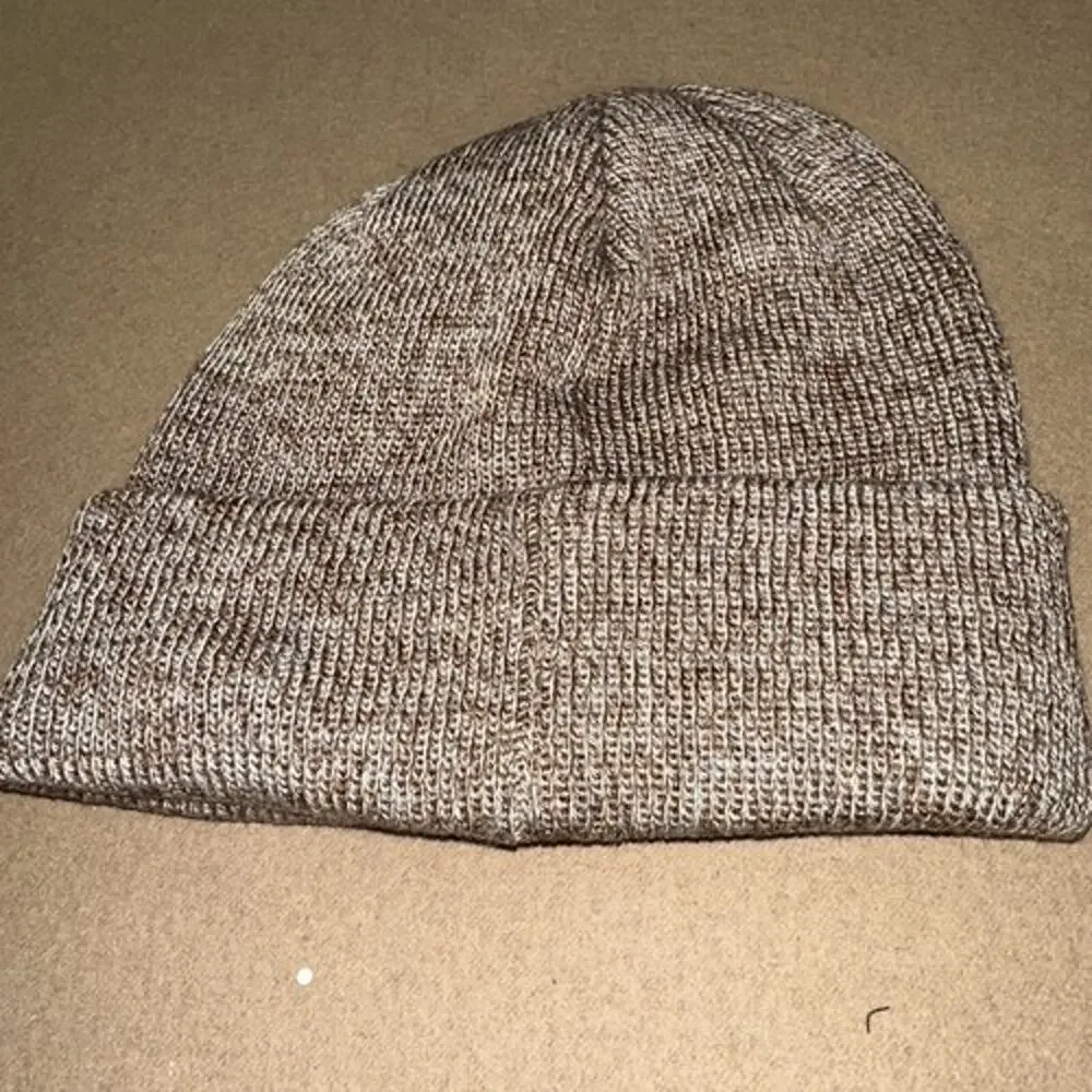 Adidas Men’s Team Issue Fold Beanie One Size Hat Beige/ Brown 5157382 NEW